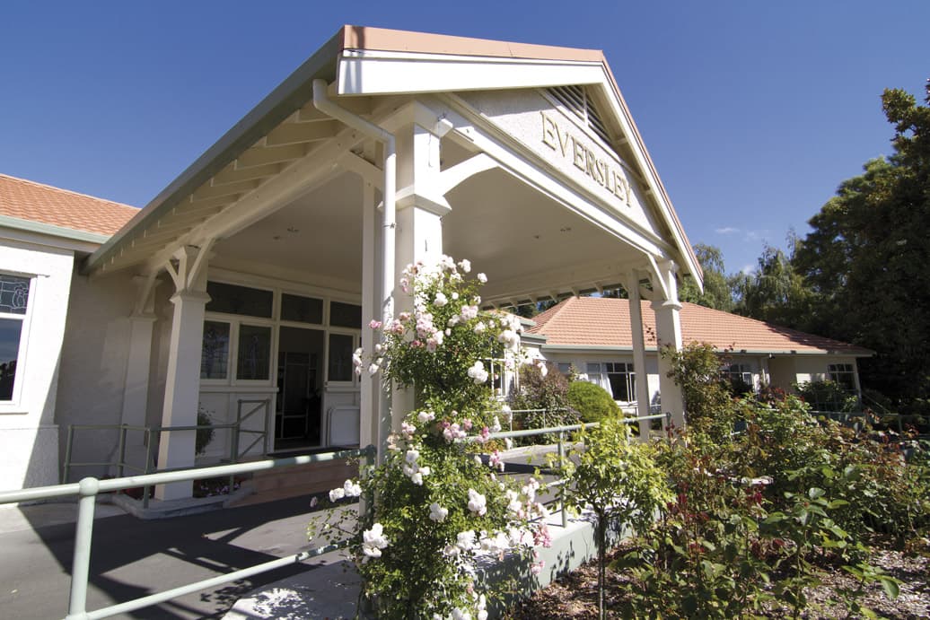 Eversley front entrance with accessible ramp