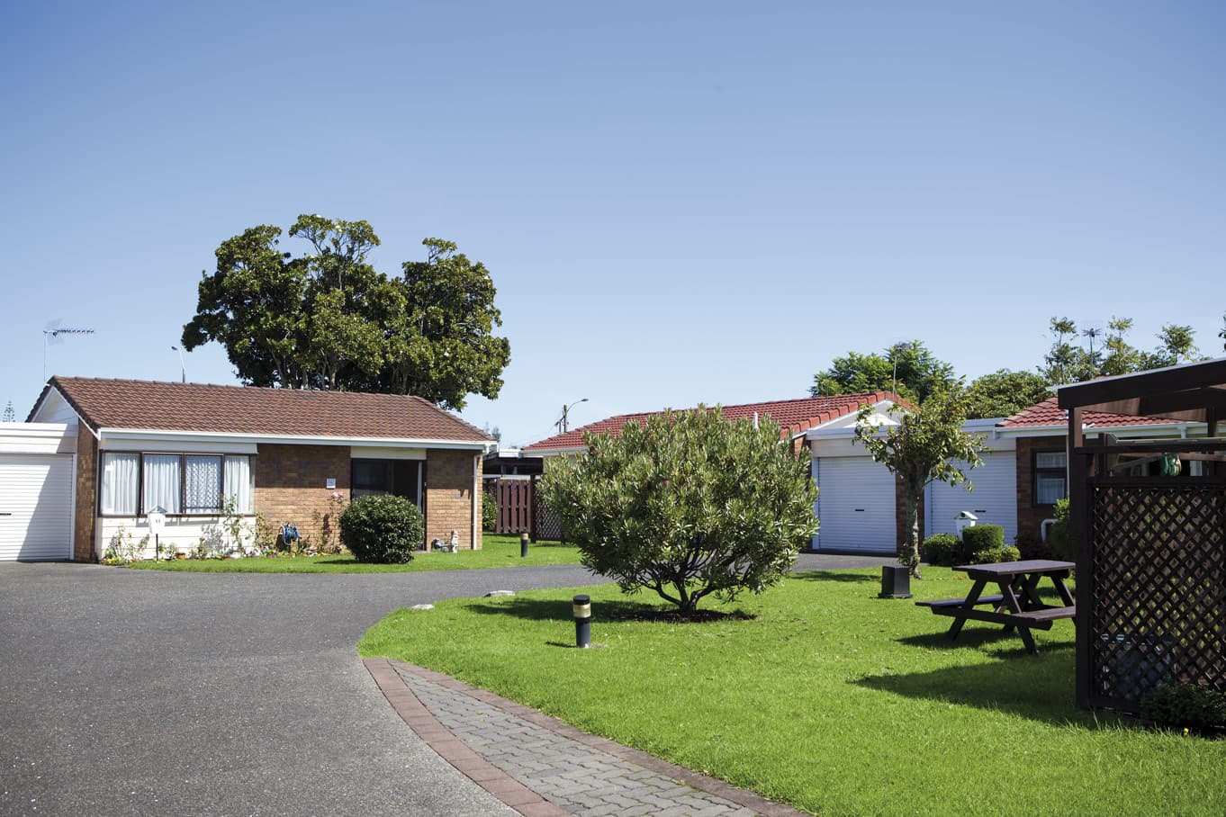 St Johns outside gardens and picnic table