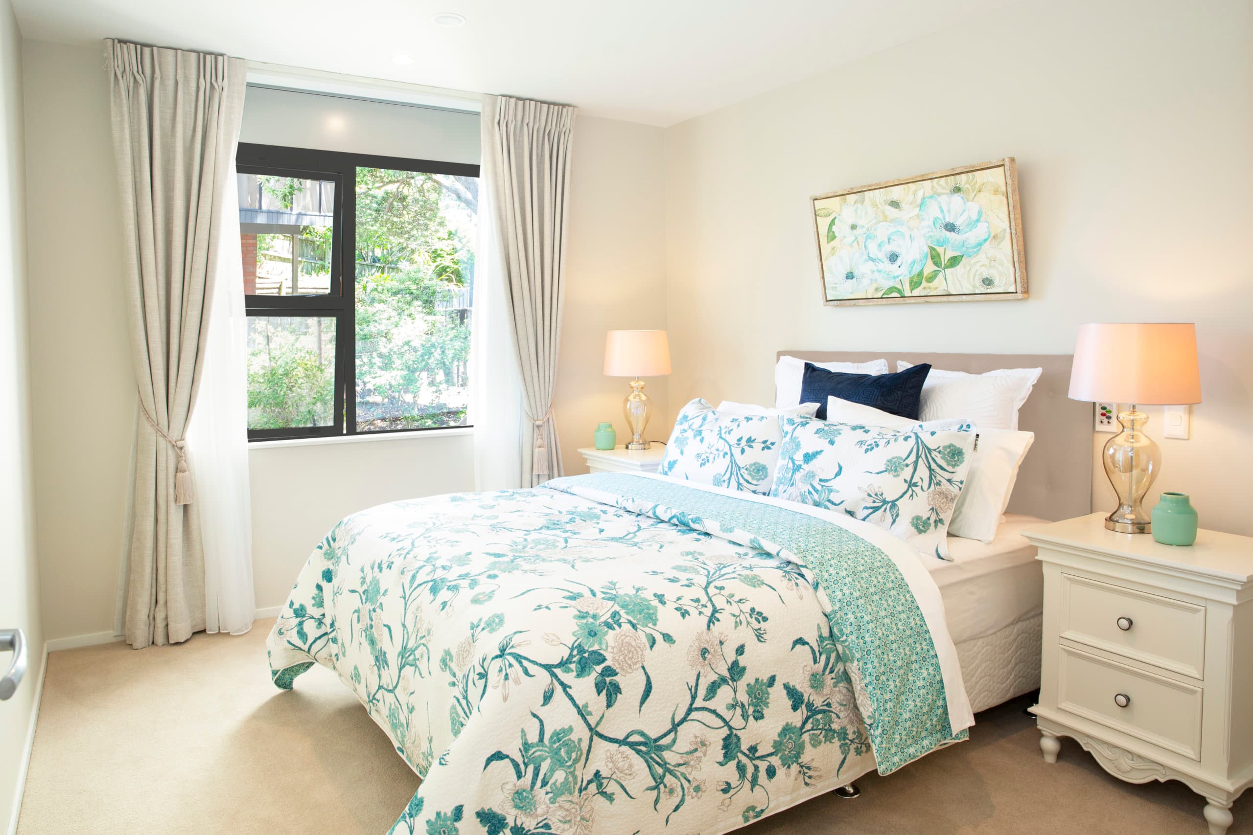 Retirement village apartment bedroom